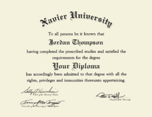 y Degree from the Xavier University School of Medicine