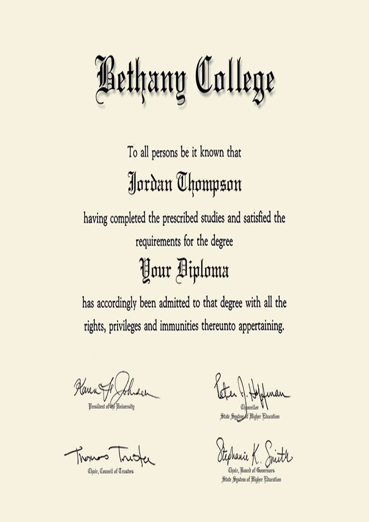 bethang-college Buy college degree from the Bethany College