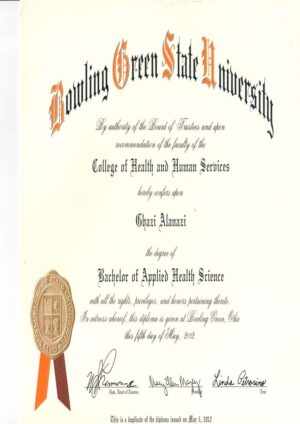 Buy college degree from The Bowling Green State University