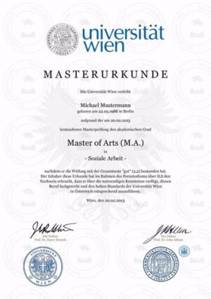 Buy college degree from Technische Universität Wien