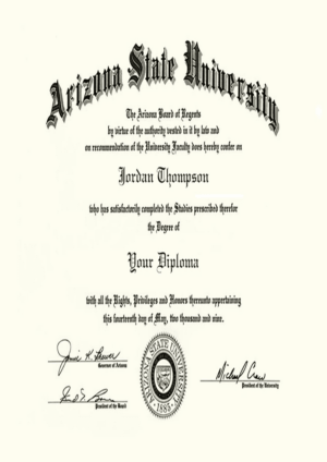 Buy college degree from The Arizona State University