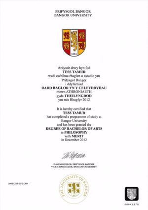 Buy college degree from the Bangor University