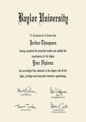 Buy college degree from The Baylor University