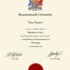 Buy Bachelors Degree from the Bournemouth University