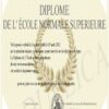 Buy PHD Honorary Doctorate Degree from The École Normale Supérieure