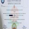 Buy Transcript Certificate from the  Gazi Üniversitesi