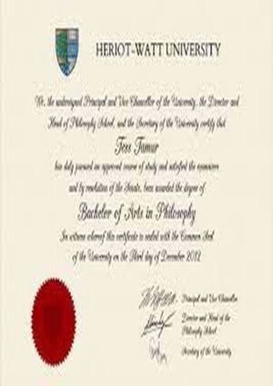 Buy college degree from the Heriot-Watt University