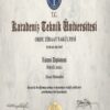 Buy Transcript Certificate from the Karadeniz Teknik Üniversitesi