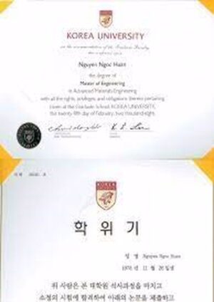 Buy college degree from the Korea University