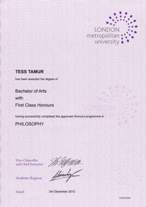 Buy college degree from the London Metropolitan University