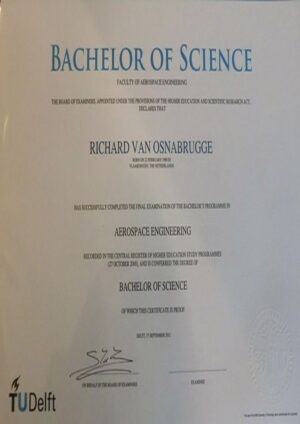 Buy college degree from The Technische Universiteit Delft