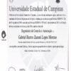 Buy Professorship Honorary Degree from the Universidade Estadual de Campinas