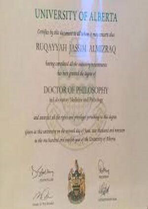 Buy college degree from The University of Alberta