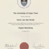 Buy Transcript Certificate from the University of Cape Town