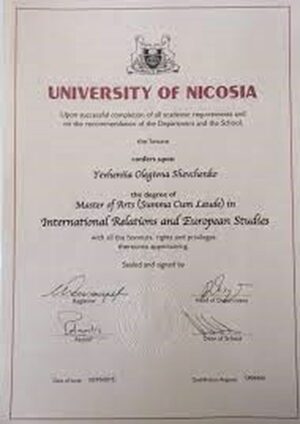 Buy college degree from The University of Cyprus