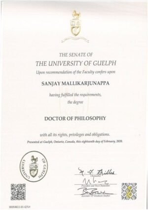 Buy college degree from The University of Guelph