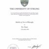 Buy Transcript Certificate from The University of Stirling