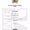 Buy Transcript Certificate from The University of the West of England