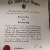 Buy Transcript Certificate from The University of Virginia