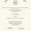 Buy Professorship Honorary degree from The West Virginia University