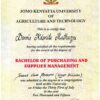 Buy  Transcript Certificate from The Jomo Kenyatta University of Agriculture and Technology