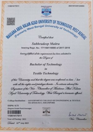 Buy college degree from The Maulana Abul Kalam Azad University of Technology, West Bengal