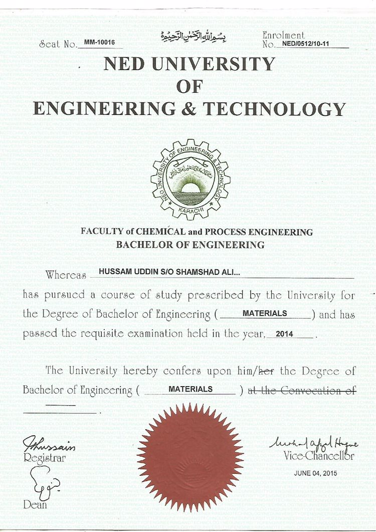 ned-university Buy college degree from The NED University of Engineering and Technology